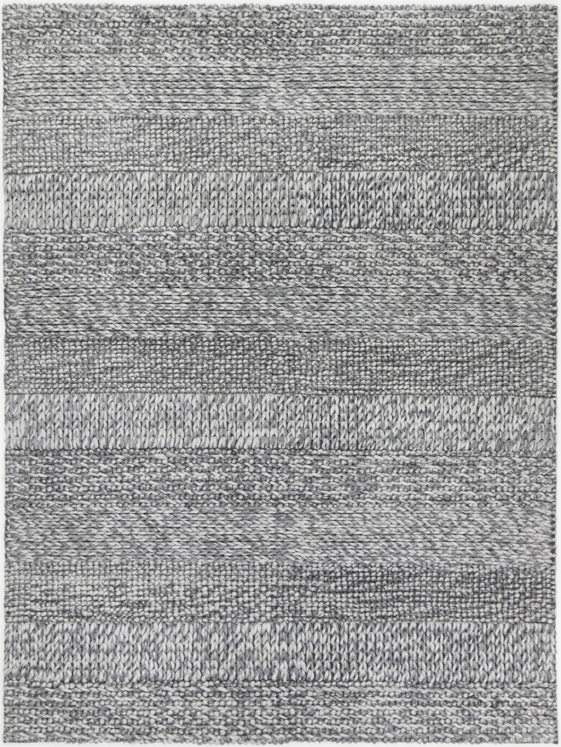 Harlow Grace Charcoal Wool Blend Rug 160x230 - Cosy Abode