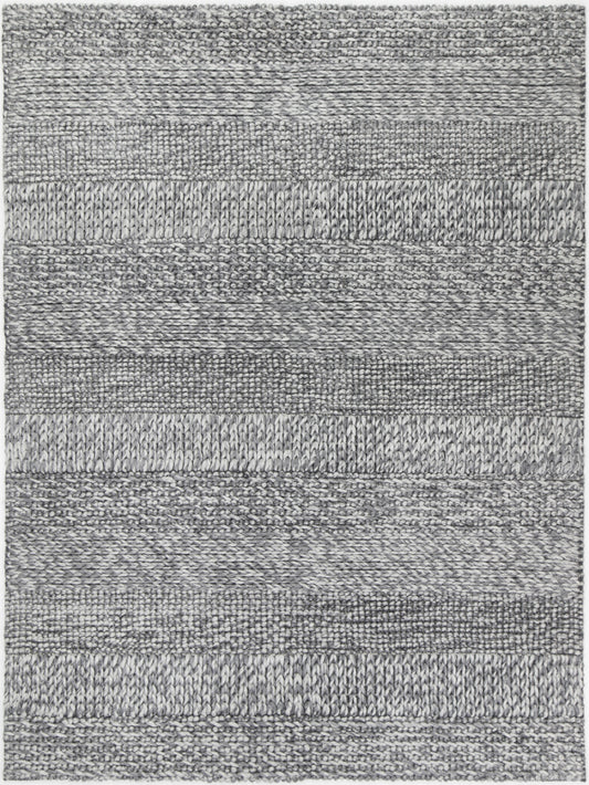 Harlow Grace Charcoal Wool Blend Rug 160x230 - Cosy Abode