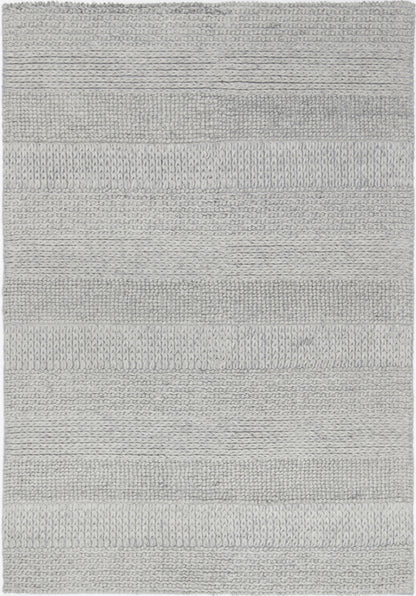 Harlow Grace Grey Wool Blend Rug 160x230 - Cosy Abode