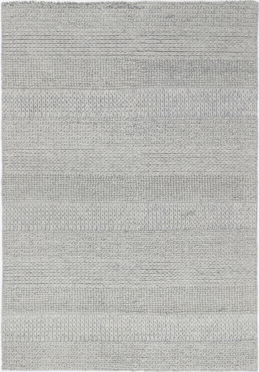 Harlow Grace Grey Wool Blend Rug 160x230 - Cosy Abode