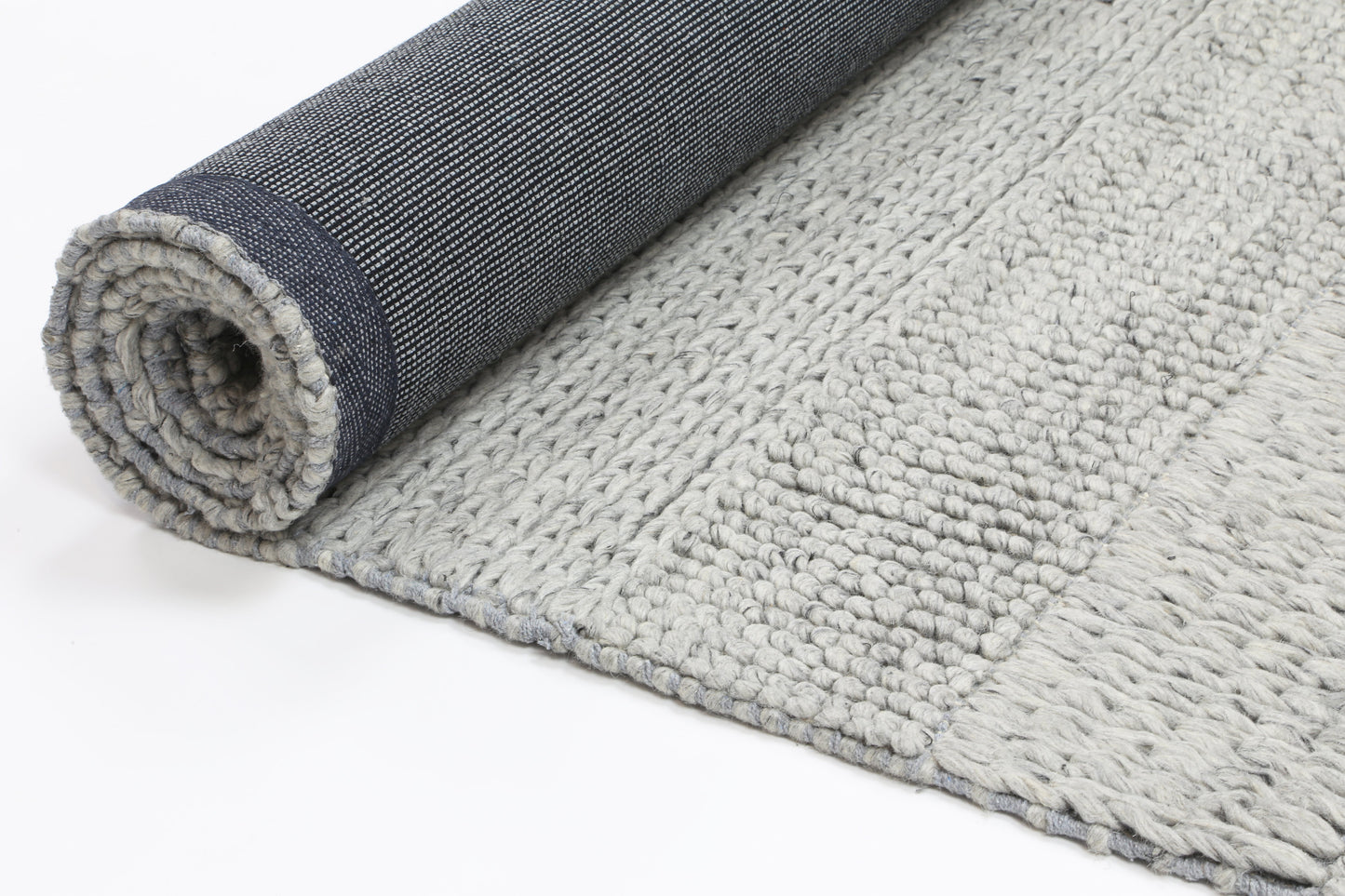 Harlow Grace Grey Wool Blend Rug 160x230 - Cosy Abode