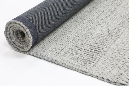 Harlow Grace Grey Wool Blend Rug 160x230 - Cosy Abode