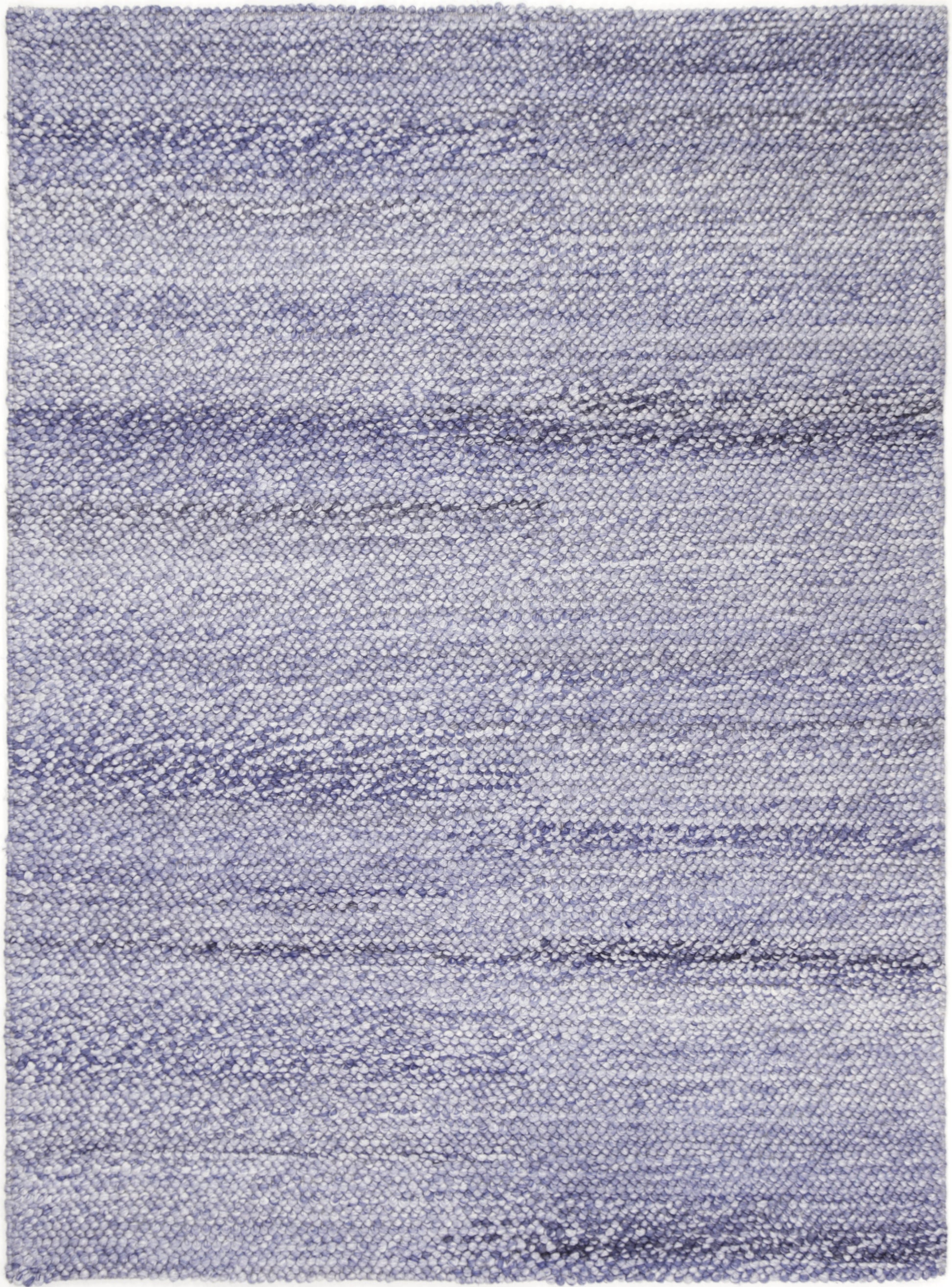 Harlow Loopy Blue Wool Blend Rug 160x230 - Cosy Abode