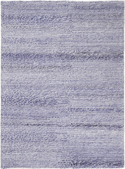 Harlow Loopy Blue Wool Blend Rug 160x230 - Cosy Abode