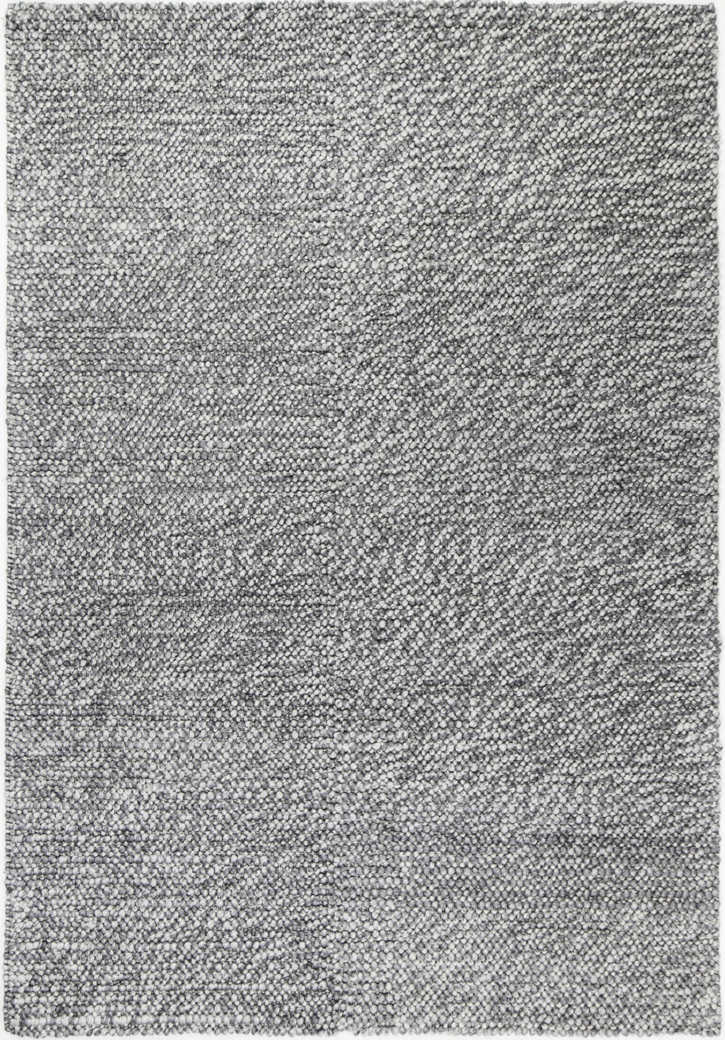Harlow Loopy Charcoal Wool Blend Rug 160x230 - Cosy Abode