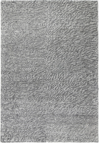 Harlow Loopy Charcoal Wool Blend Rug 160x230 - Cosy Abode