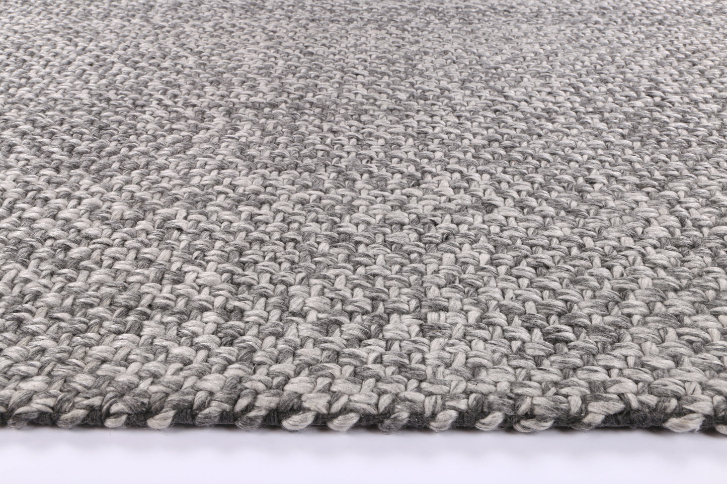 Harlow Chignon Charcoal Wool Blend Rug 200x290 - Cosy Abode