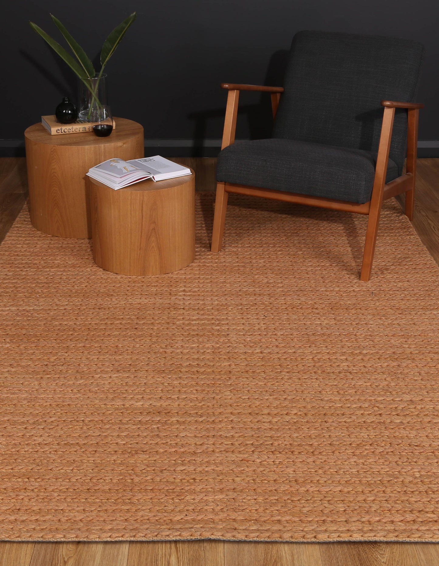 Harlow Cue Copper Wool Blend Rug 200x290 - Cosy Abode