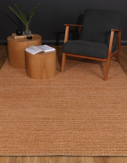 Harlow Cue Copper Wool Blend Rug 200x290 - Cosy Abode