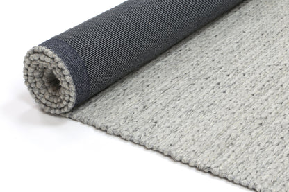 Harlow Cue Grey Wool Blend Rug 200x290 - Cosy Abode