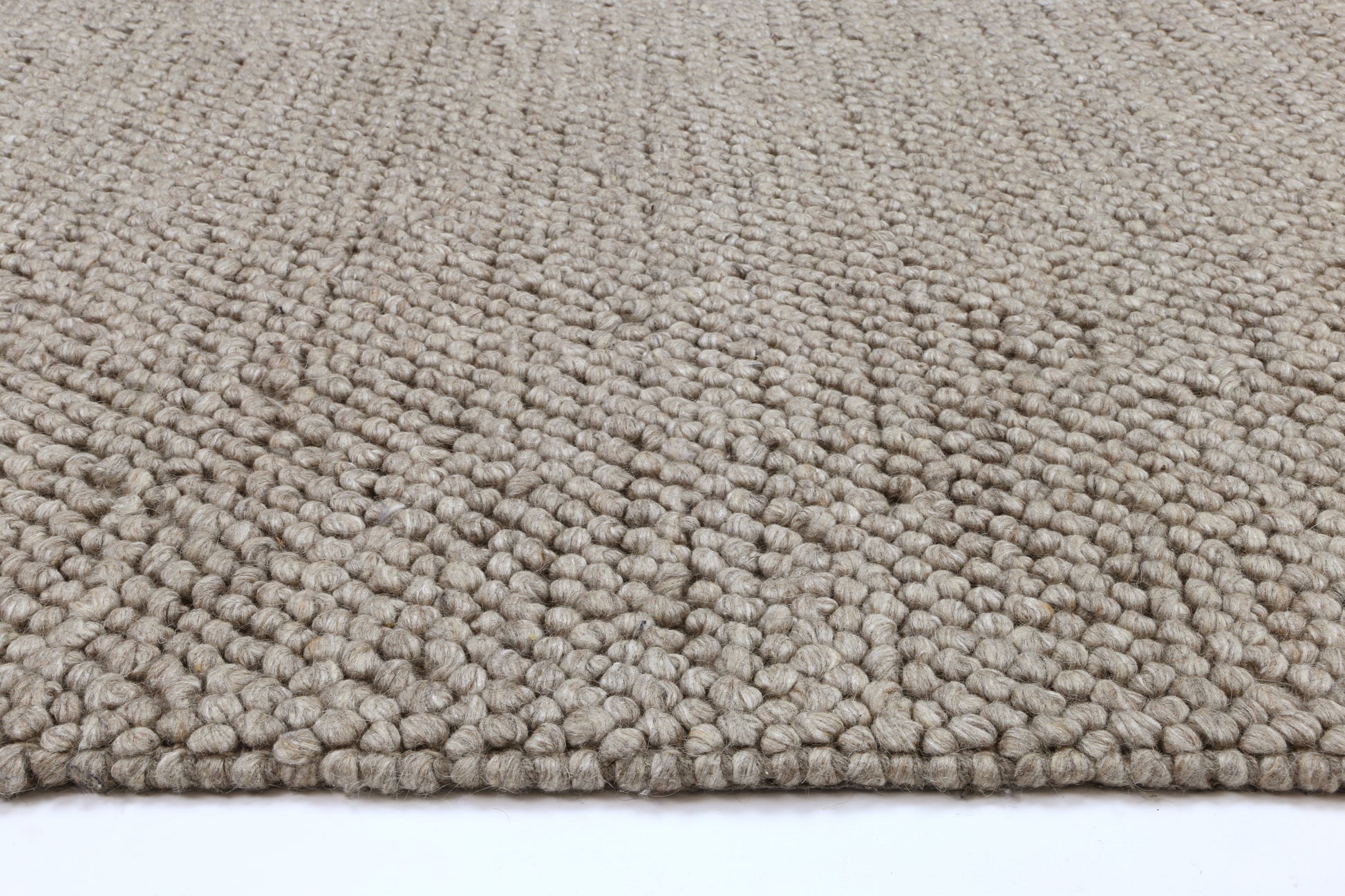 Harlow Loopy Camel Wool Blend Rug 200x290 - Cosy Abode