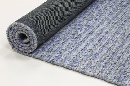 Harlow Cue Blue Wool Blend Rug 240x330 - Cosy Abode