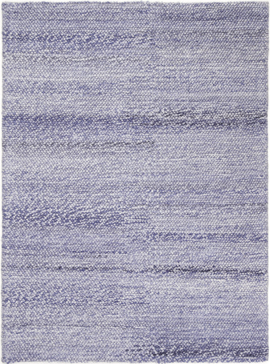 Harlow Loopy Blue Wool Blend Rug 240x330 - Cosy Abode