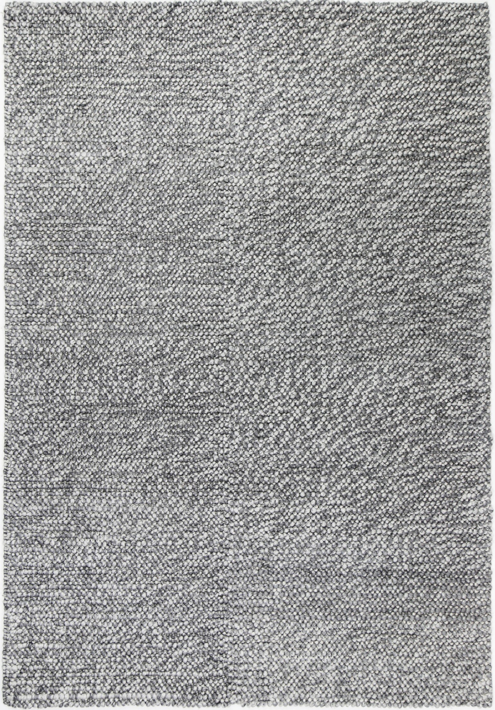 Harlow Loopy Charcoal Wool Blend Rug 240x330 - Cosy Abode