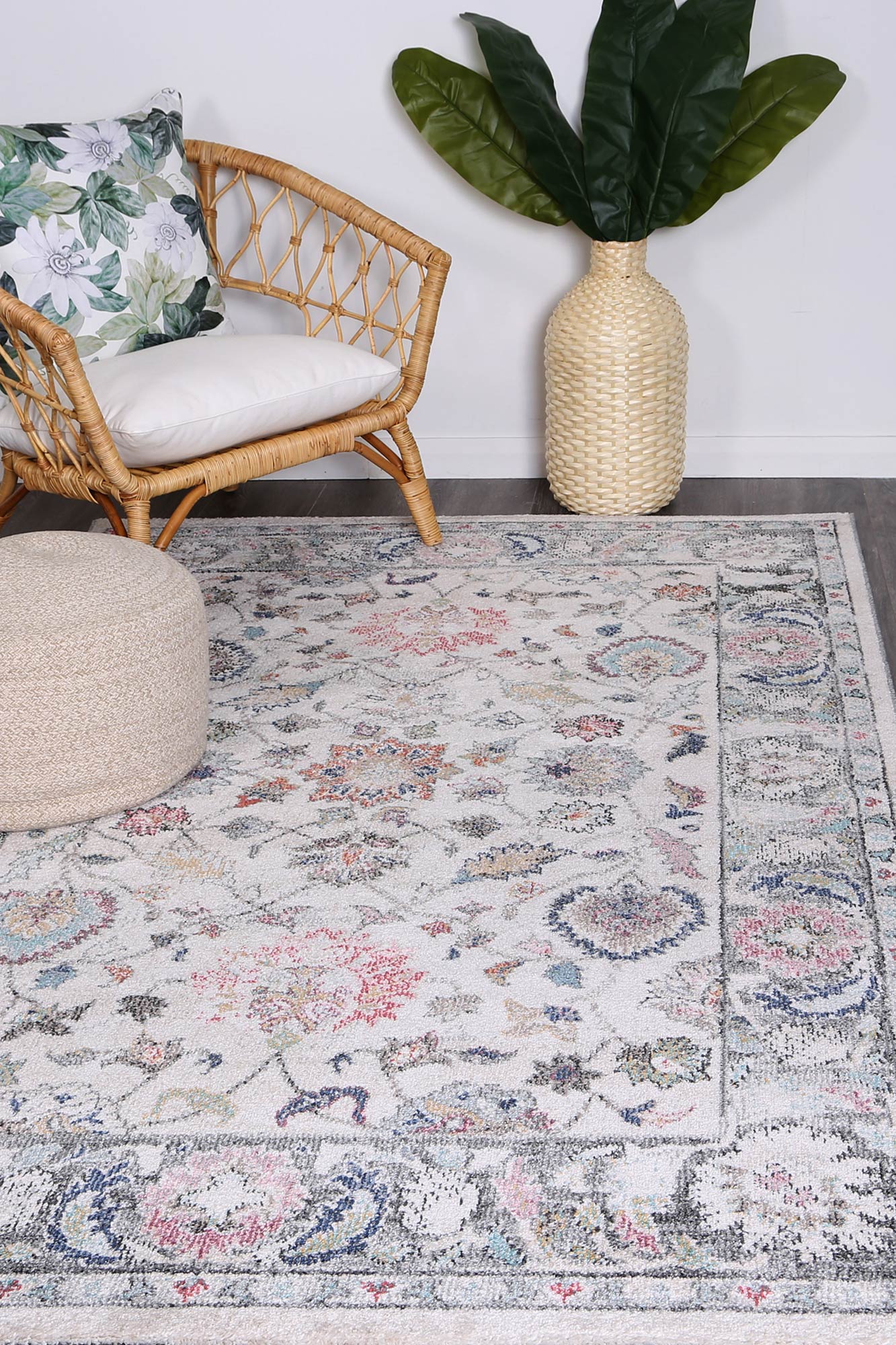crystal-transitional-cream-rug 80x300 - Cosy Abode
