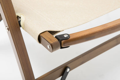 Bamboo Foldable Camping Table + 2 Chairs Waterproof Wood Wooden Travel Set Kit - Cosy Abode