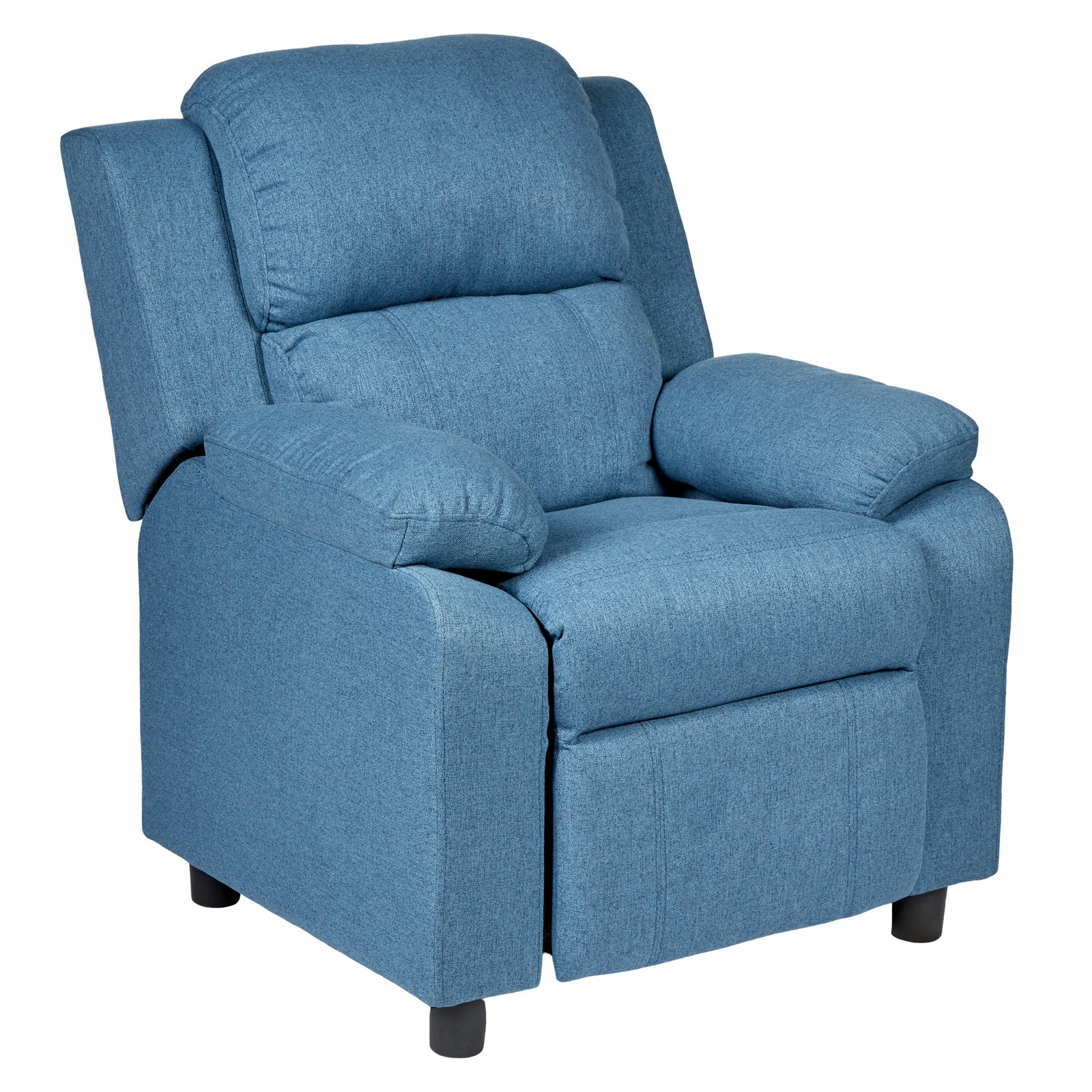 Erika Navy Blue Adult Recliner Sofa Chair Blue Lounge Couch Armchair Furniture - Cosy Abode