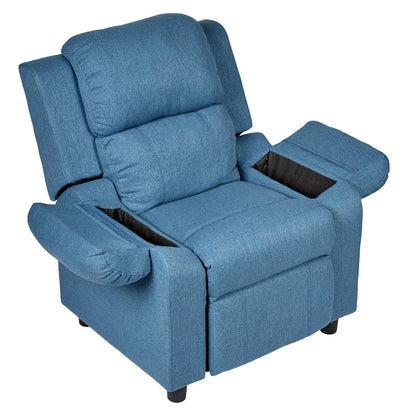 Erika Navy Blue Adult Recliner Sofa Chair Blue Lounge Couch Armchair Furniture - Cosy Abode