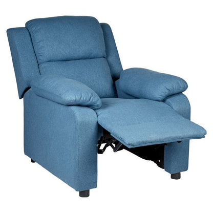Erika Navy Blue Adult Recliner Sofa Chair Blue Lounge Couch Armchair Furniture - Cosy Abode