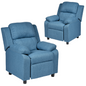 Set of 2 Erika Navy Blue Adult Recliner Sofa Chair Blue Lounge Couch Armchair Furniture - Cosy Abode