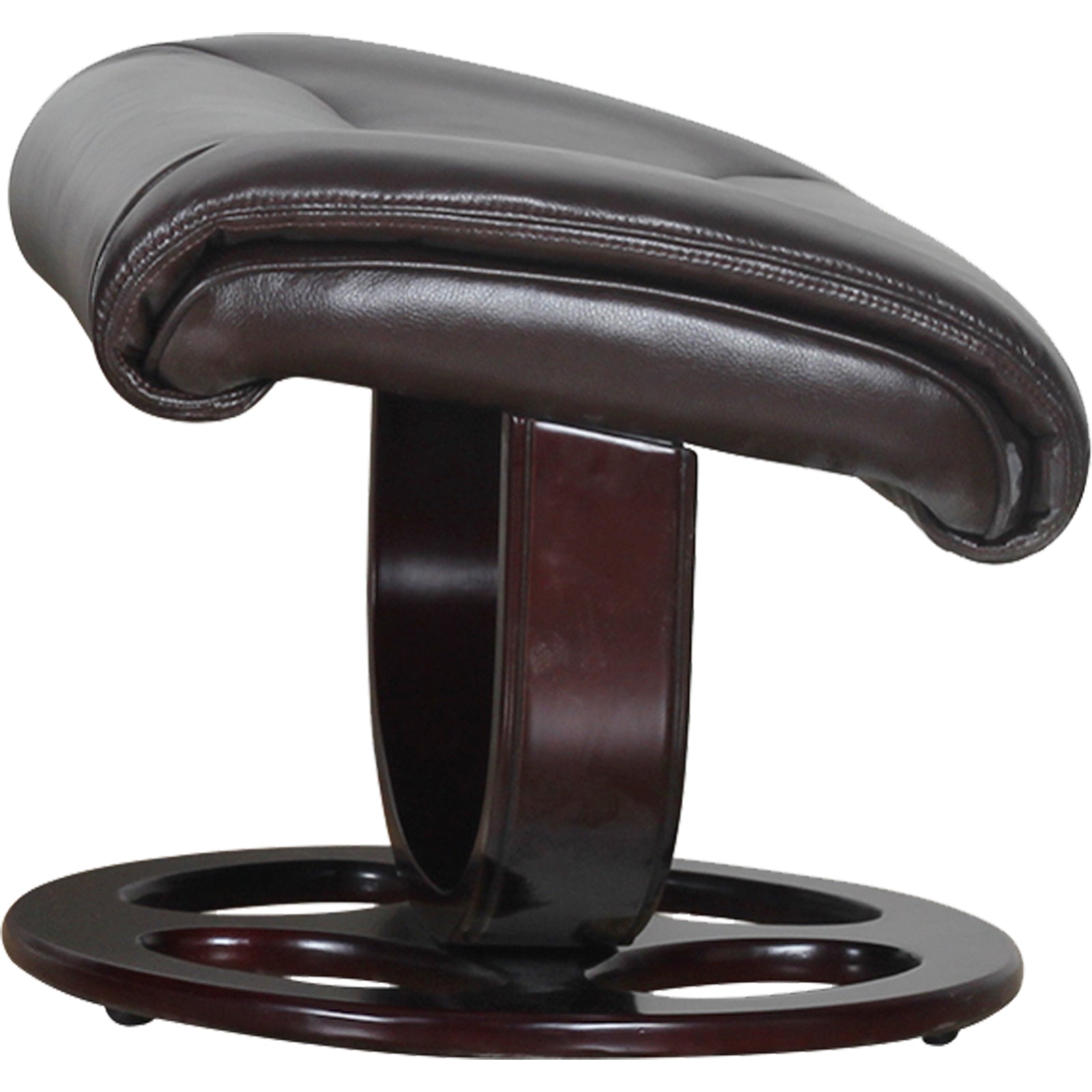 Julio Faux Leather Premium Reclining Lounge Arm Chair w/ Ottoman Swivel Sofa - Cosy Abode