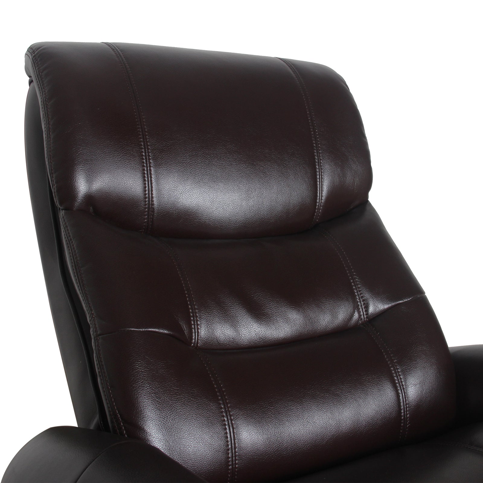 Julio Faux Leather Premium Reclining Lounge Arm Chair w/ Ottoman Swivel Sofa - Cosy Abode