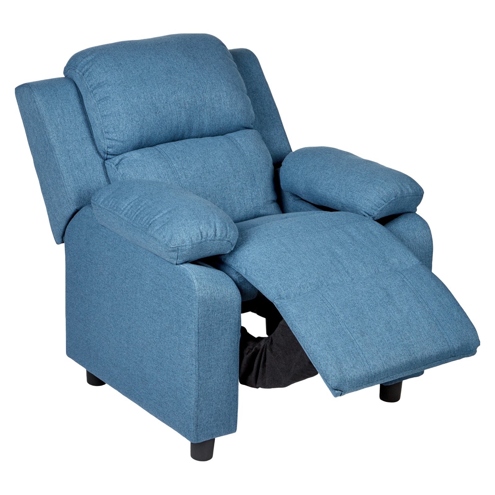 Erika Blue Kids Recliner Sofa Chair Blue Lounge Couch Armchair Childrens - Cosy Abode