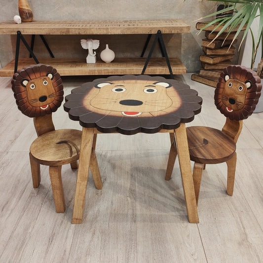 Lion Table Chairs Set - Cosy Abode