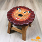 Kids Wooden Stool Lion - Cosy Abode
