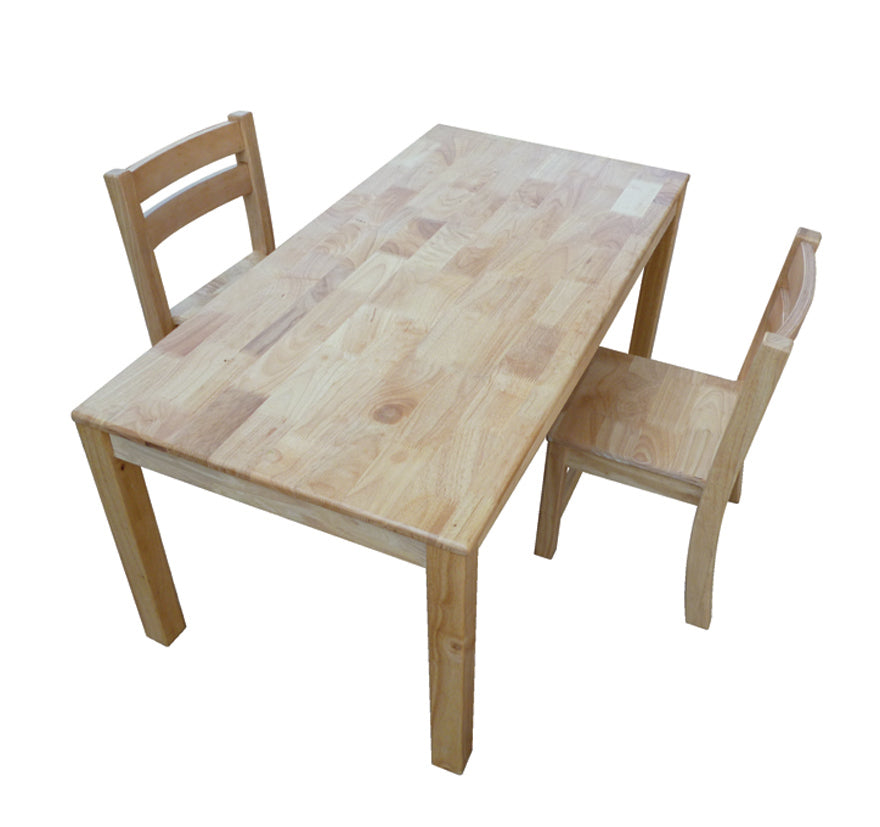 Rubberwood Rectangle Table 120 - Cosy Abode