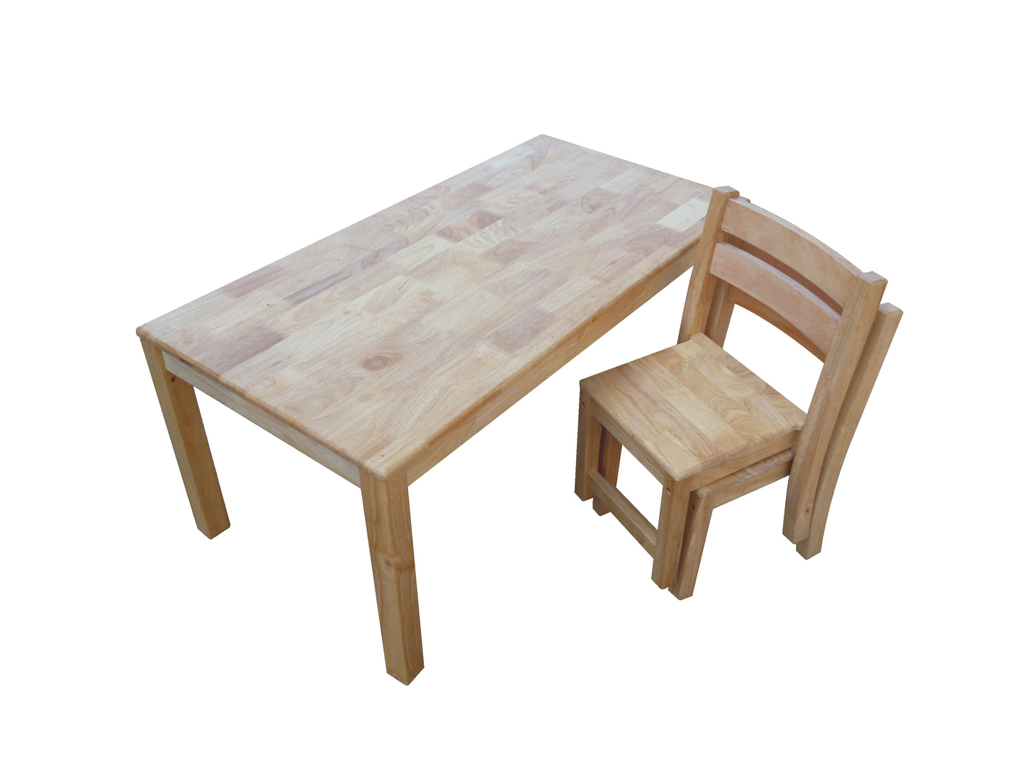 Rubberwood Rectangle Table 120 - Cosy Abode