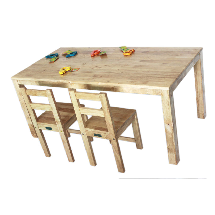 Rubberwood Rectangle Table 120 - Cosy Abode