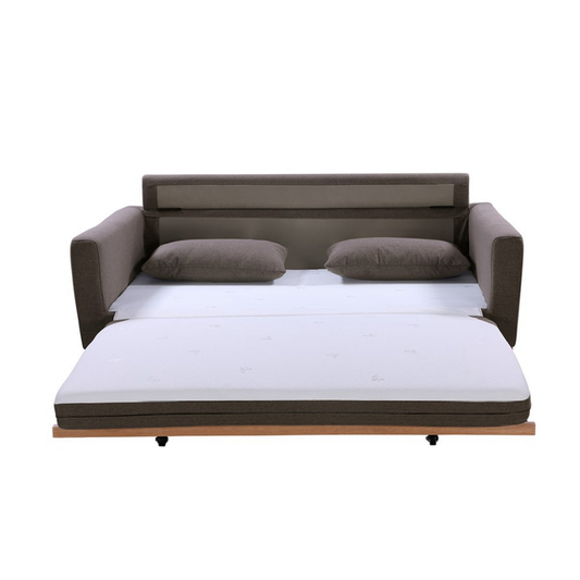 SHASA 2 Seater Pull-out Sofa bed Grey taupe - Cosy Abode