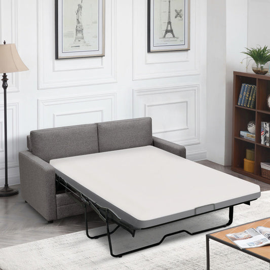 RAY 2 Seater Sofa bed with Separate Foam Mattress- Dark grey - Cosy Abode