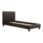 Single PU Leather Bed Frame Black - Cosy Abode