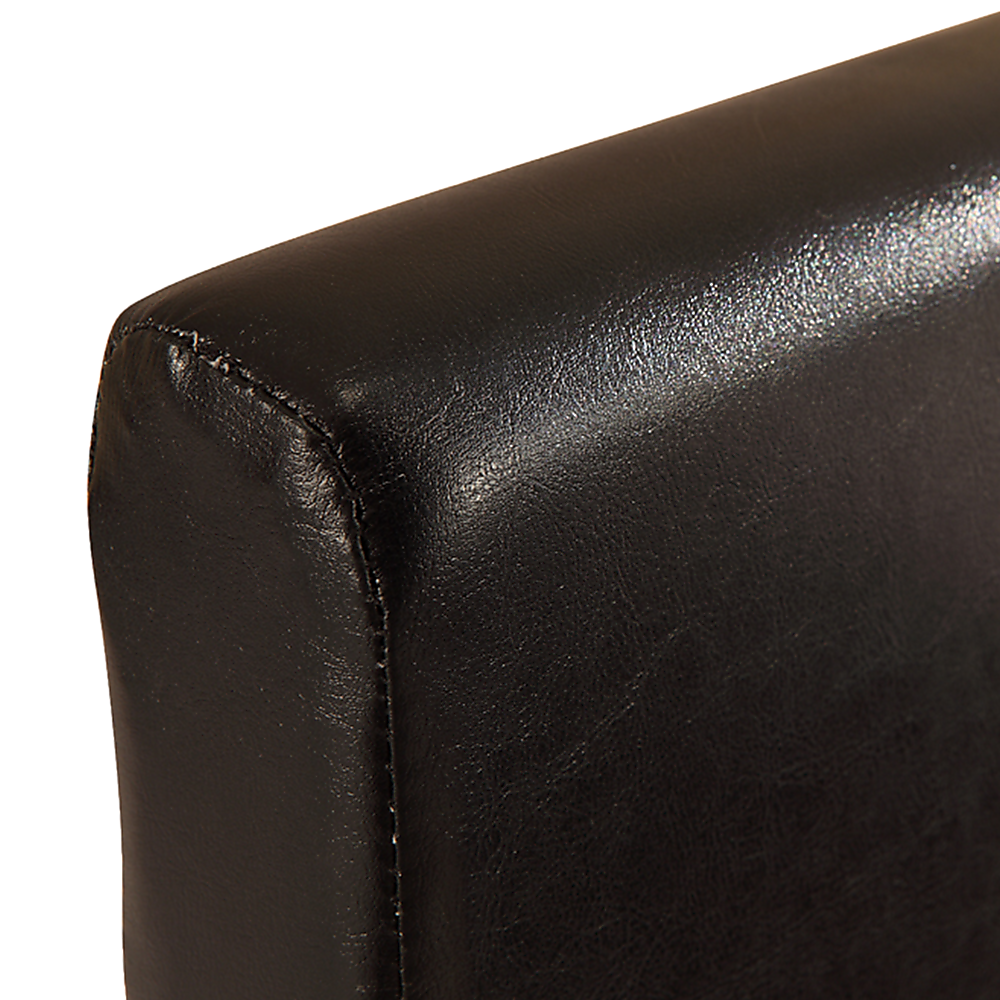 Single PU Leather Bed Frame Black - Cosy Abode