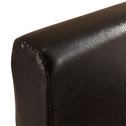 Single PU Leather Bed Frame Black - Cosy Abode