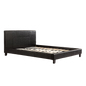 Double PU Leather Bed Frame Black - Cosy Abode