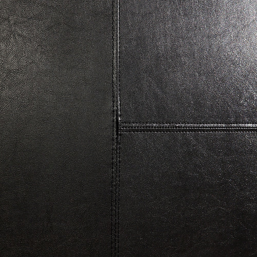 Double PU Leather Bed Frame Black - Cosy Abode
