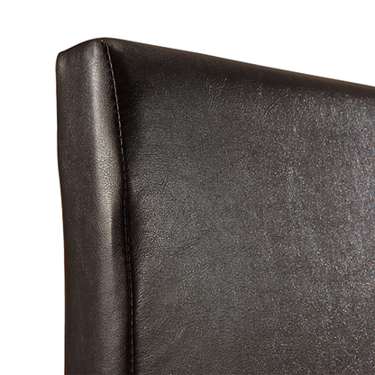 Queen PU Leather Bed Frame Brown - Cosy Abode