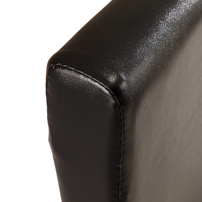 King PU Leather Bed Frame Black - Cosy Abode