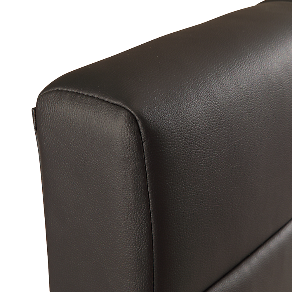 King PU Leather Deluxe Bed Frame Black - Cosy Abode