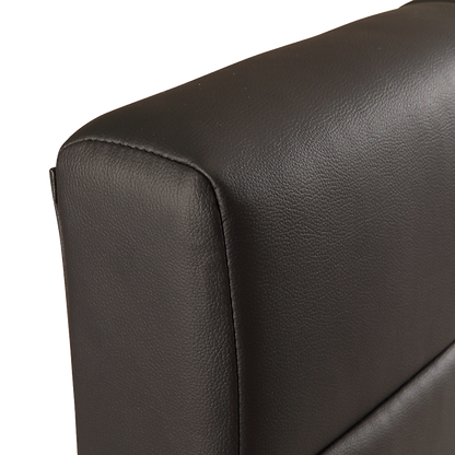 King PU Leather Deluxe Bed Frame Black - Cosy Abode