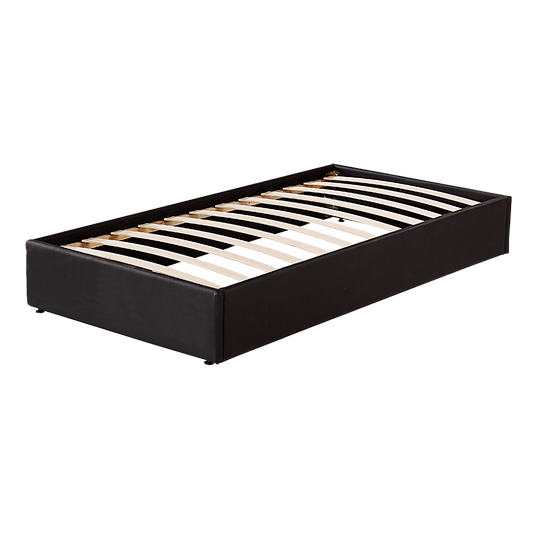 PU Leather Single Bed Ensemble Frame - Cosy Abode