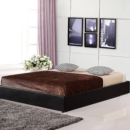 PU Leather Double Bed Ensemble Frame - Cosy Abode