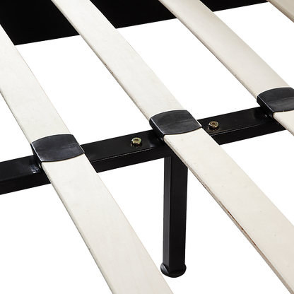 PU Leather King Bed Ensemble Frame - Cosy Abode