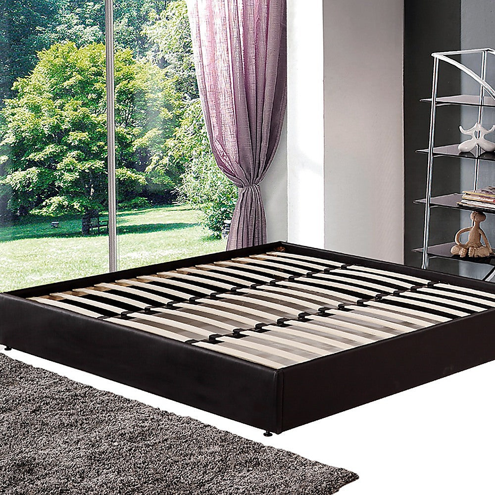 PU Leather King Bed Ensemble Frame - Cosy Abode