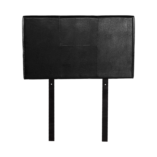 PU Leather Single Bed Headboard Bedhead - Black - Cosy Abode