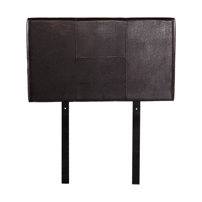 PU Leather Single Bed Headboard Bedhead - Brown - Cosy Abode