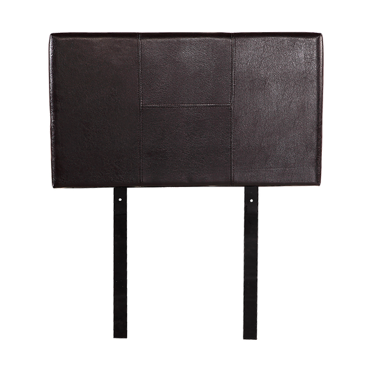 PU Leather Single Bed Headboard Bedhead - Brown - Cosy Abode